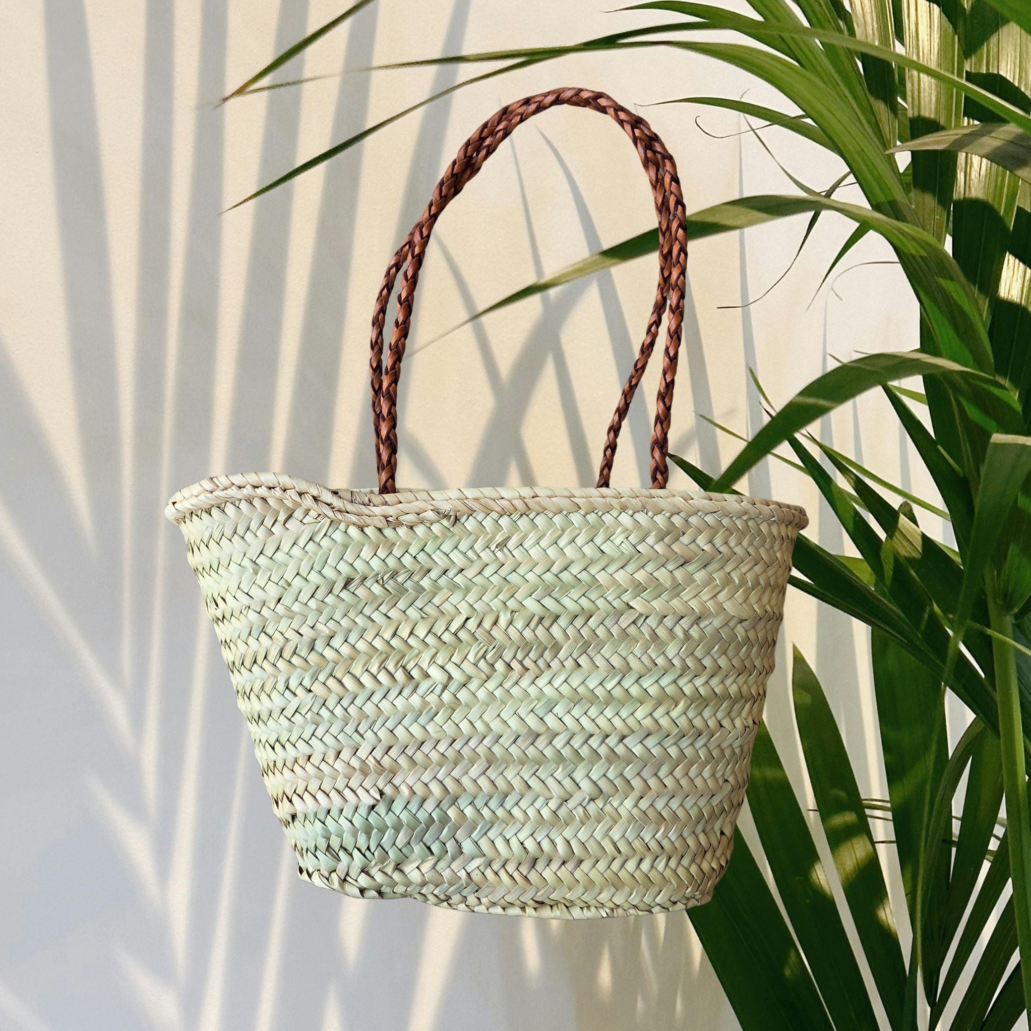 ZITRONEN KORBTASCHE lange Riemen