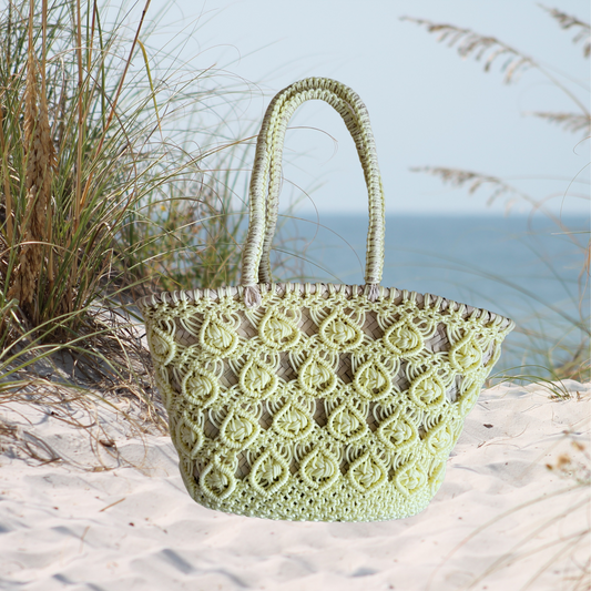 CROCHET - MESH BASKET GELB