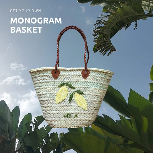 MONOGRAM LEMON BASKET