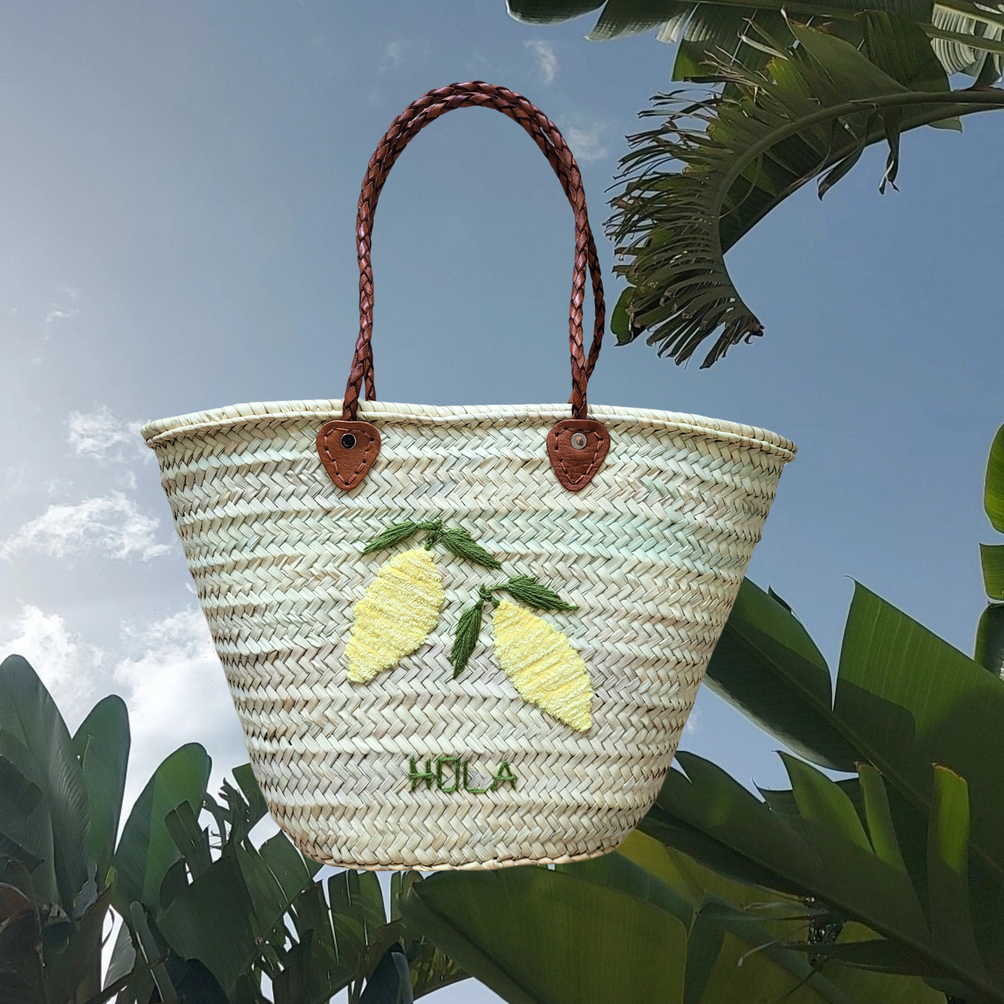 MONOGRAM LEMON BASKET