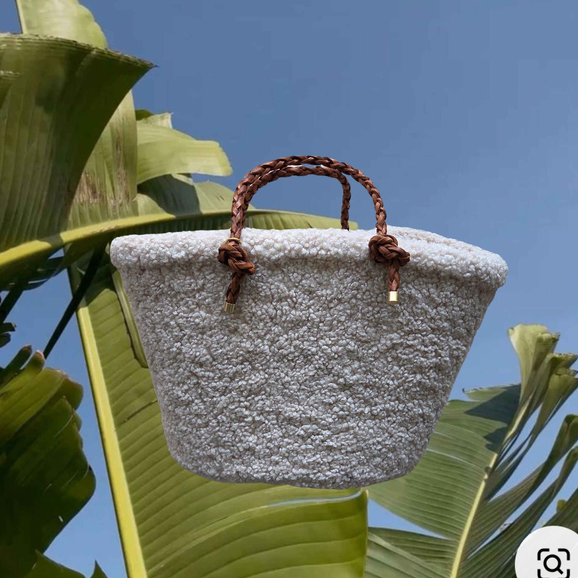 Teddy Tasche Damen Creme 