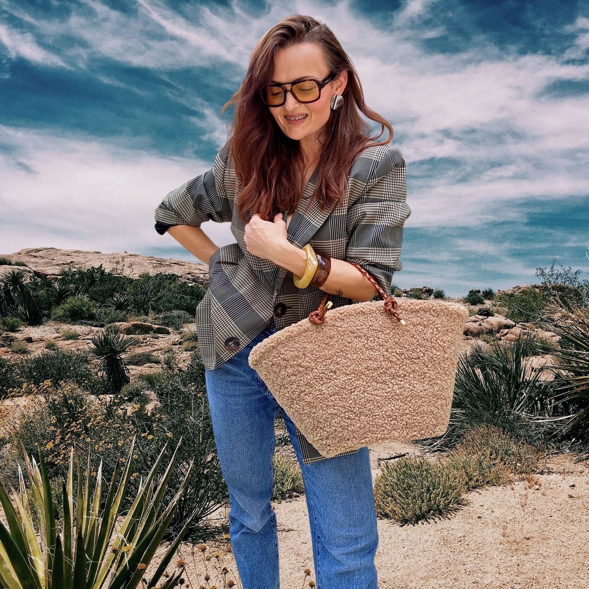 Teddyfell Tasche beige 